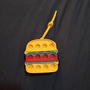 Pop It Fidget Toy Coin Purse Hamburger Colorful
